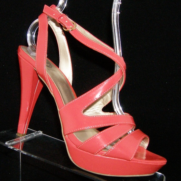 G by Guess Shoes - G by Guess 'Habanra' coral strappy platform 8.5M